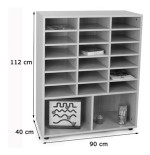 5815-MUEBLE INTERMEDIO 2 CASILLAS Y CASILLERO HAYA MOBEDUC 600813HP18