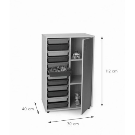 5821-MUEBLE INTERMEDIO CUBETERO ARMARIO 700 HAYA MOBEDUC 600816HPS18