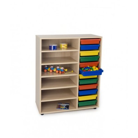 5824-MUEBLE INTERMEDIO ESTANTERIA CUBETERO HAYA MOBEDUC 600818HP18