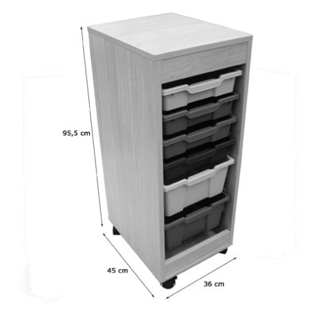 5833-CUBETERO DOBLE ACCESO, 1 COLUMNA HAYA MOBEDUC 600822HR18