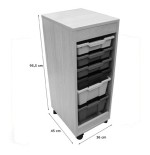 5833-CUBETERO DOBLE ACCESO, 1 COLUMNA HAYA MOBEDUC 600822HR18