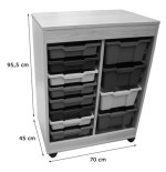 5835-CUBETERO DOBLE ACCESO, 2 COLUMNAS HAYA MOBEDUC 600823HR18