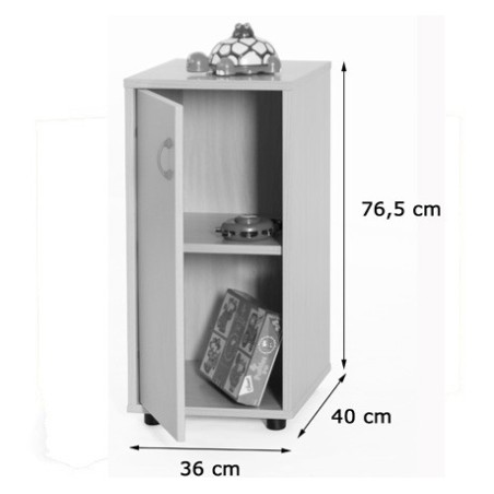 5841-MUEBLE BAJO ARMARIO 2 ESTANTES 360 HAYA MOBEDUC 600216HPS18