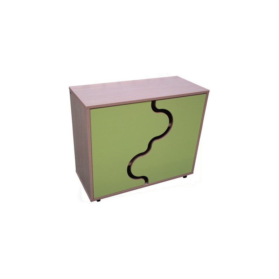 5848-MUEBLE BAJO ARMARIO, PUERTAS ONDA HAYA MOBEDUC 600220HPS18