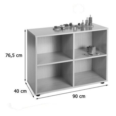 5851-MUEBLE BAJO 4 CASILLAS HAYA MOBEDUC 600203HP18