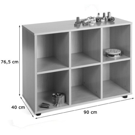 5859-MUEBLE BAJO 6 CASILLAS HAYA MOBEDUC 600206HP18