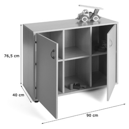 5861-MUEBLE BAJO ARMARIO 6 CASILLAS HAYA MOBEDUC 600207HPS18