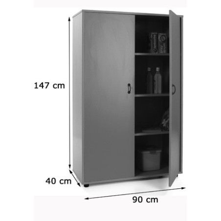 5881-MUEBLE MEDIO ARMARIO 2 PUERTAS HAYA MOBEDUC 600302HPS18