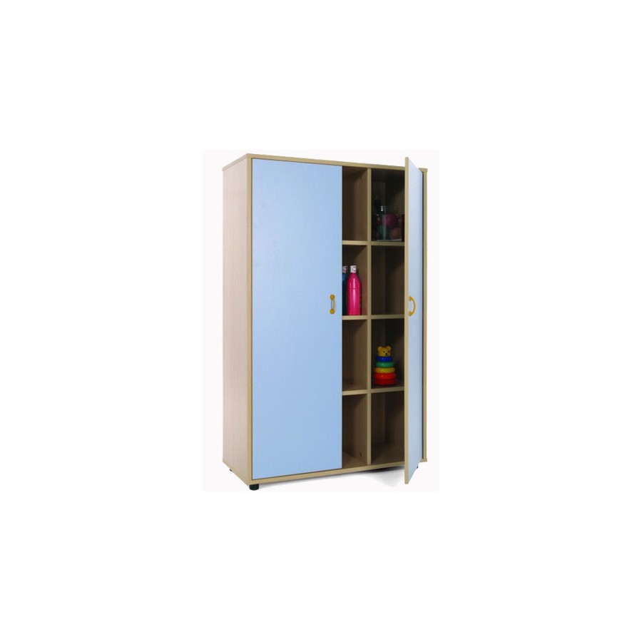 5890-MUEBLE MEDIO ARMARIO 12 CASILLAS HAYA MOBEDUC 600306HPS18