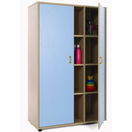 5890-MUEBLE MEDIO ARMARIO 12 CASILLAS HAYA MOBEDUC 600306HPS18