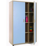 5890-MUEBLE MEDIO ARMARIO 12 CASILLAS HAYA MOBEDUC 600306HPS18