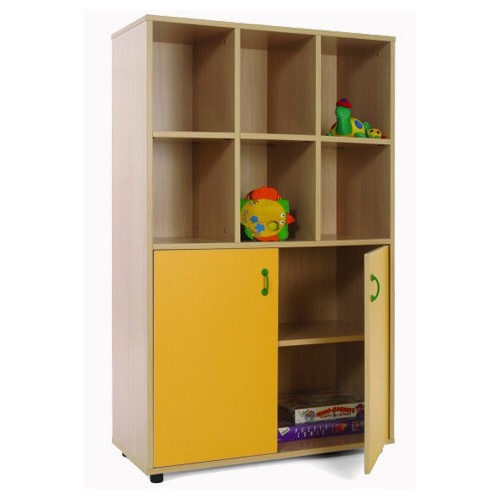 5892-MUEBLE MEDIO ARMARIO 6 CASILLAS HAYA MOBEDUC 600307HPS18