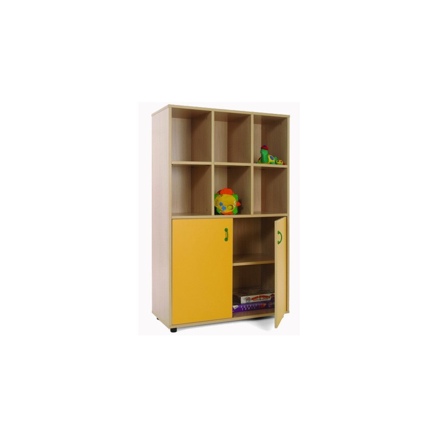 5892-MUEBLE MEDIO ARMARIO 6 CASILLAS HAYA MOBEDUC 600307HPS18