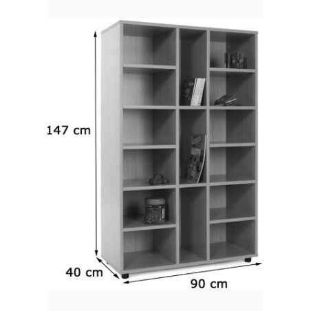 5895-MUEBLE MEDIO 15 CASILLAS HAYA MOBEDUC 600308HP18