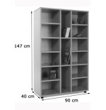 5895-MUEBLE MEDIO 15 CASILLAS HAYA MOBEDUC 600308HP18