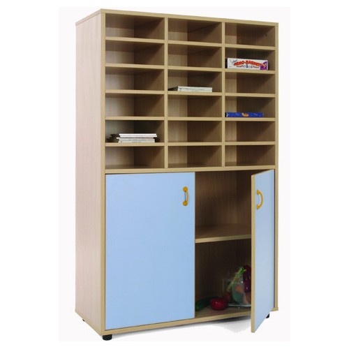 5898-MUEBLE MEDIO ARMARIO Y CASILLERO HAYA MOBEDUC 600310HPS18