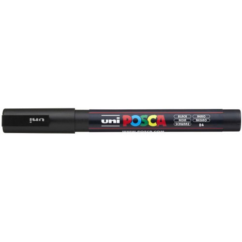 590-ROTULADOR NO PERMANENTE PC-3M PUNTA CONICA 0,9-1,3MM NEGRO UNI-BALL 284711000