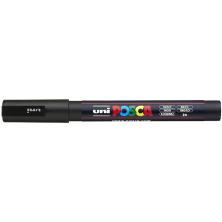 590-ROTULADOR NO PERMANENTE PC-3M PUNTA CONICA 0,9-1,3MM NEGRO UNI-BALL 284711000