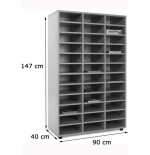 5903-MUEBLE MEDIO CASILLERO 36 CASILLAS HAYA MOBEDUC 600312HP18