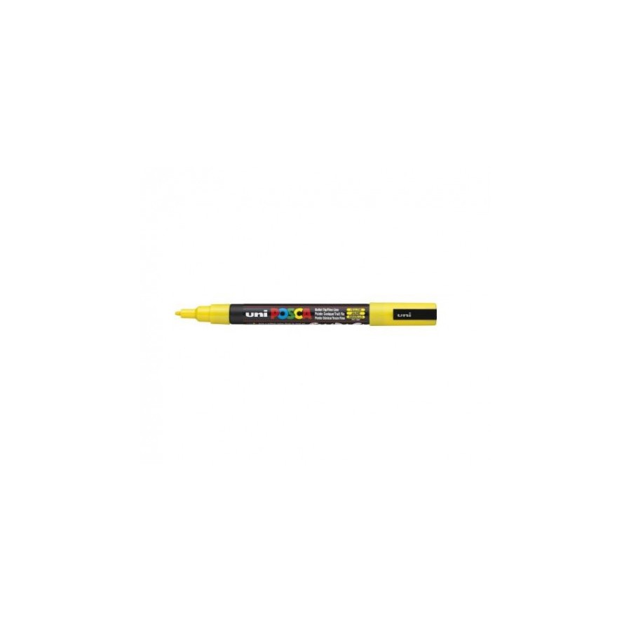 ROTULADOR NO PERMANENTE PC-3M PUNTA CONICA 0,9-1,3MM AMARILLO UNI-BALL 284570000