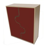 5922-MUEBLE INTERMEDIO ARMARIO, PUERTAS ONDA HAYA MOBEDUC 600821HPS18