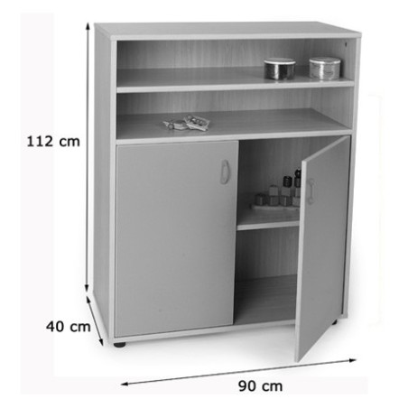 5925-MUEBLE INTERMEDIO ARMARIO Y ESTANTERIA  HAYA MOBEDUC 600803HPS18