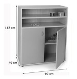 5925-MUEBLE INTERMEDIO ARMARIO Y ESTANTERIA  HAYA MOBEDUC 600803HPS18