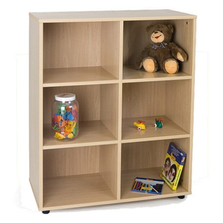 5928-MUEBLE INTERMEDIO 6 CASILLAS HAYA MOBEDUC 600805HP18