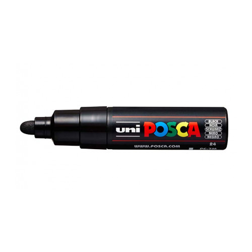 ROTULADOR NO PERMANENTE 4,5-5,5MM. PC-7M NEGRO UNI-BALL 300210000