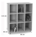 5933-MUEBLE INTERMEDIO 9 CASILLAS HAYA MOBEDUC 600807HP18