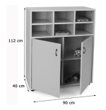 5937-MUEBLE INTERMEDIO ARMARIO Y CASILLERO HAYA MOBEDUC 600809HPS18