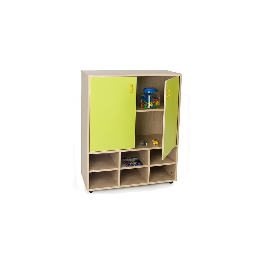 5938-MUEBLE INTERMEDIO CASILLERO Y ARMARIO HAYA MOBEDUC 600810HPS18
