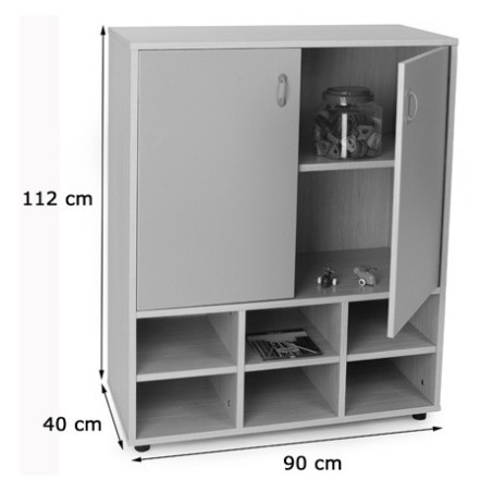 5939-MUEBLE INTERMEDIO CASILLERO Y ARMARIO HAYA MOBEDUC 600810HPS18