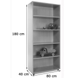 5941-MUEBLE ALTO ESTANTERIA HAYA MOBEDUC 600401HP18