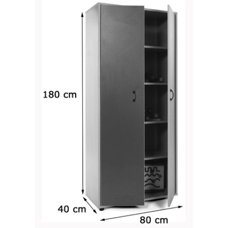 5943-MUEBLE ALTO ARMARIO 2 PUERTAS HAYA MOBEDUC 600402HPS18