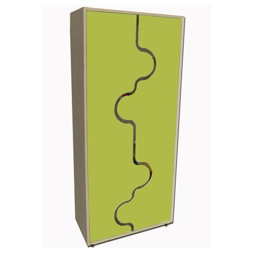 5944-MUEBLE ALTO ARMARIO, PUERTAS ONDA HAYA MOBEDUC 600410HPS18