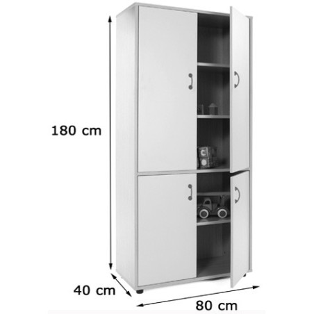 5947-MUEBLE ALTO ARMARIO 4 PUERTAS HAYA MOBEDUC 600403HPS18