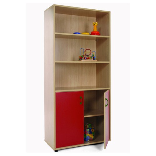 5950-MUEBLE ALTO ARMARIO Y ESTANTERIA HAYA MOBEDUC 600404HPS18
