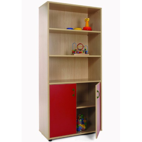 5950-MUEBLE ALTO ARMARIO Y ESTANTERIA HAYA MOBEDUC 600404HPS18