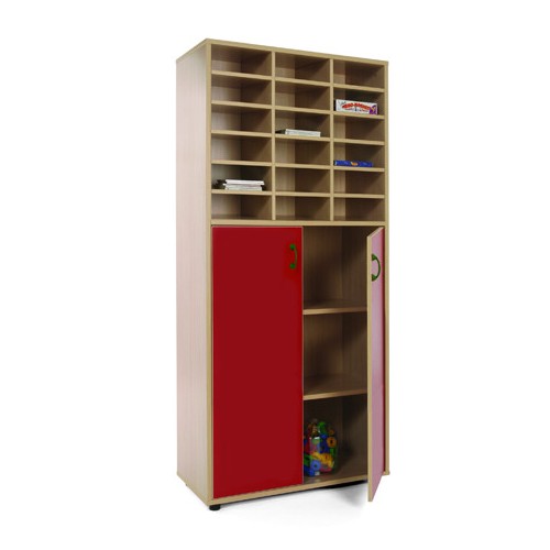 5958-MUEBLE ALTO ARMARIO Y CASILLERO HAYA MOBEDUC 600409HPS18