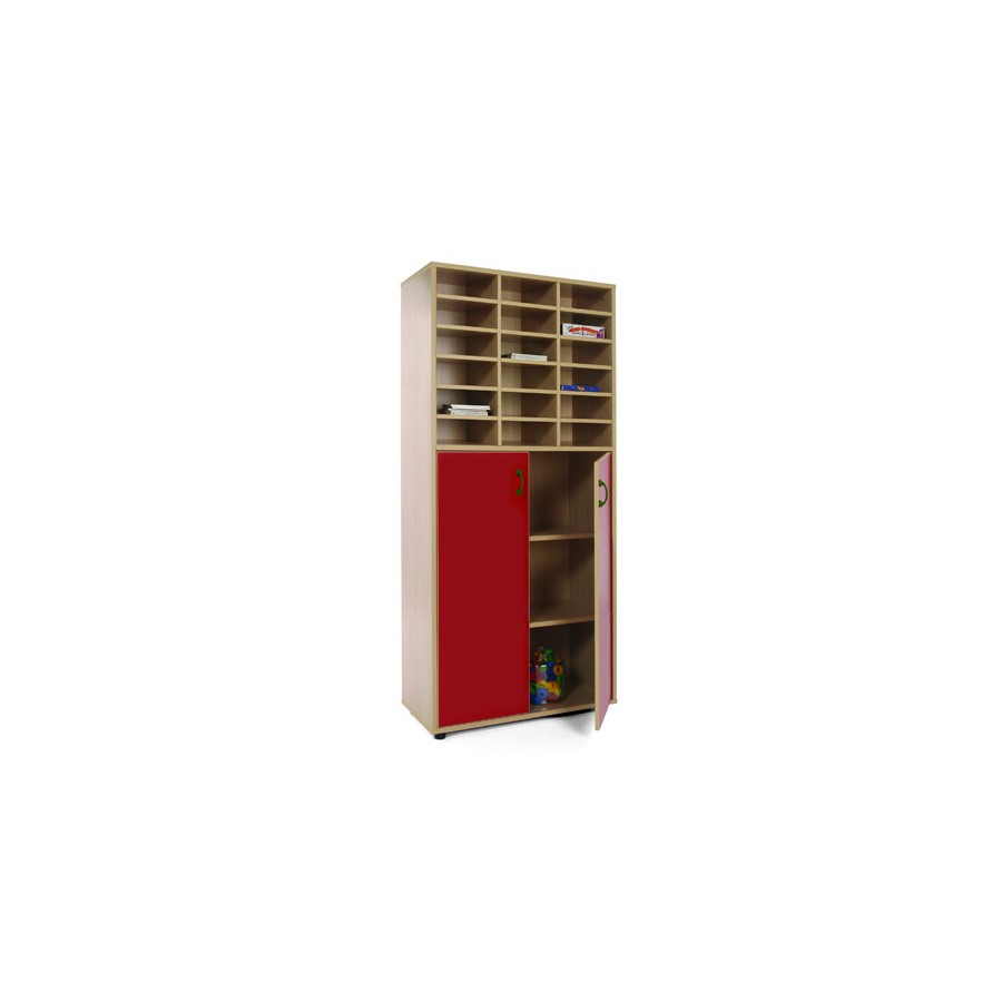 5958-MUEBLE ALTO ARMARIO Y CASILLERO HAYA MOBEDUC 600409HPS18