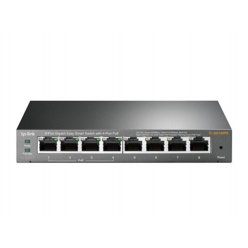 60-TP-LINK TL-SG108PE No administrado Gigabit Ethernet (10/100/1000) Energia sobre Ethernet (PoE) Negro
