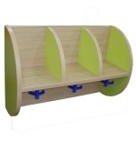 6006-MUEBLE PERCHERO "QUESITOS" 3 CASILLAS 605 HAYA MOBEDUC 600618H19