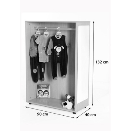 6097-MUEBLE DE DISFRACES PARA PARED CERRADO HAYA MOBEDUC 602003HP18