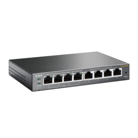 61-TP-LINK TL-SG108PE No administrado Gigabit Ethernet (10/100/1000) Energia sobre Ethernet (PoE) Negro