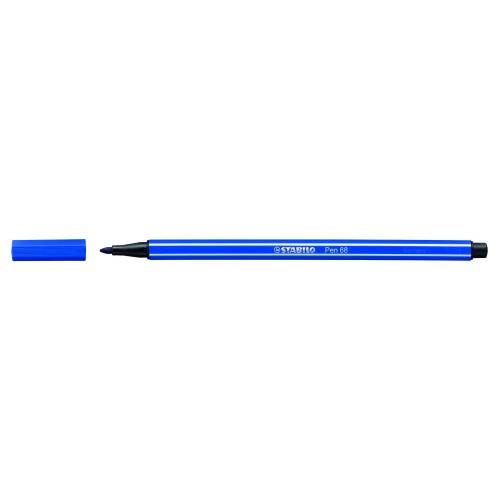 611-ROTULADOR PUNTA FIBRA MEDIA 1MM. PEN 68 AZUL MARINO STABILO 68/32