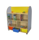 6142-MUEBLE EXPOSITOR DE LIBROS OVALADO HAYA MOBEDUC 602102HR18