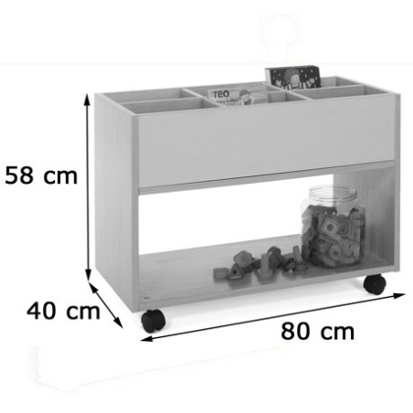 6157-CARRO LIBRERIA ALTO HAYA MOBEDUC 600904HR18