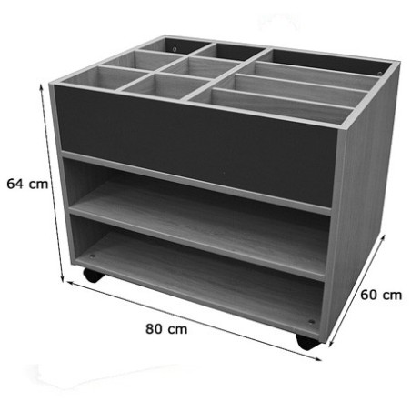 6161-CARRO LIBRERIA ALTO DOBLE CARA HAYA MOBEDUC 602111HR18