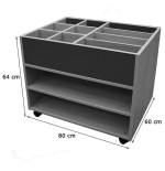 6161-CARRO LIBRERIA ALTO DOBLE CARA HAYA MOBEDUC 602111HR18